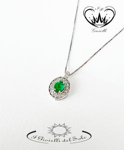 COLLANA I GIOIELLI DEL SOLE SMERALDI  ref. CLC08S-010