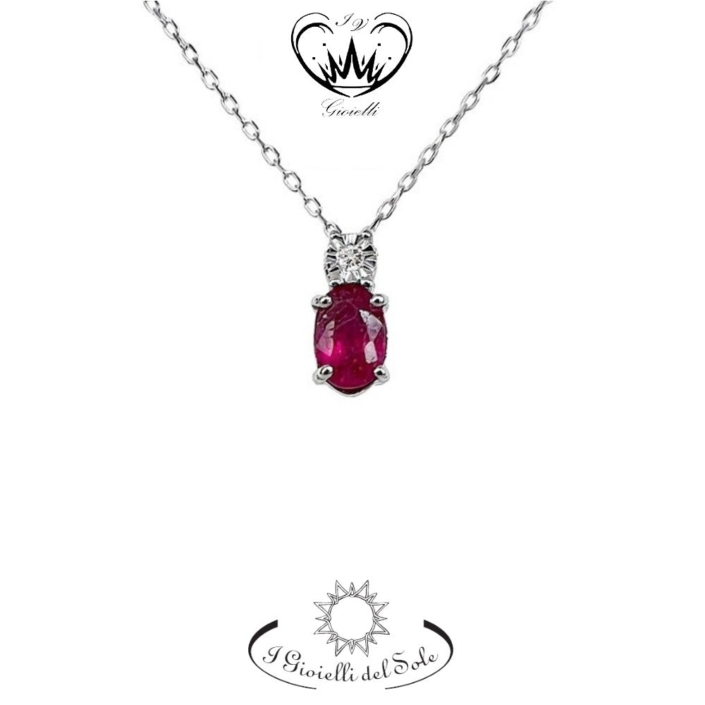 COLLANA I GIOIELLI DEL SOLE RUBINI  ref. CLC194RB-066