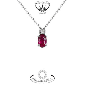 COLLANA I GIOIELLI DEL SOLE RUBINI  ref. CLC194RB-066