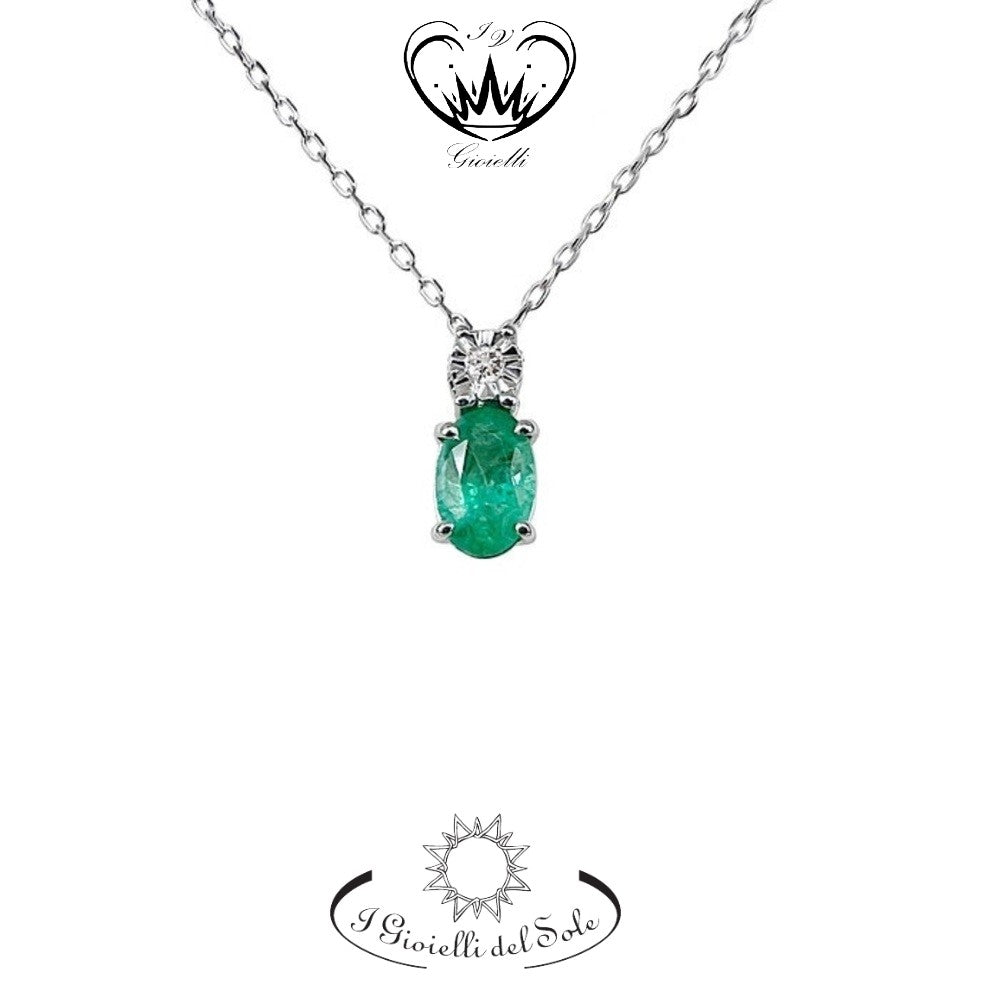 COLLANA I GIOIELLI DEL SOLE SMERALDI  ref. CLC194SB-050