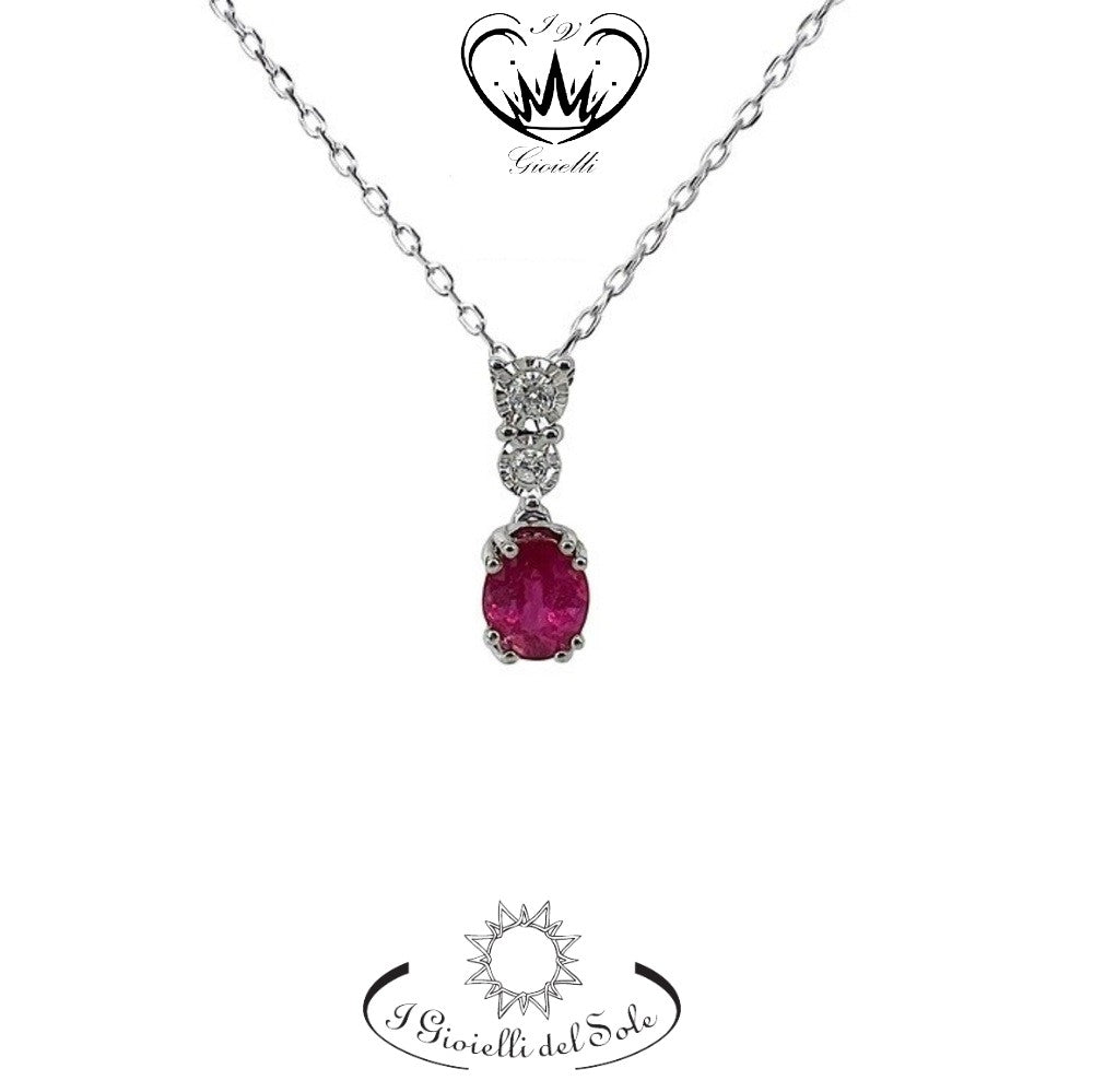 COLLANA I GIOIELLI DEL SOLE RUBINI  ref. CLC229R-003
