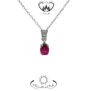 COLLANA I GIOIELLI DEL SOLE RUBINI  ref. CLC229R-003