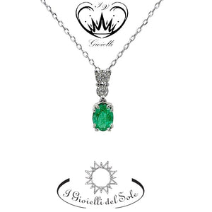 COLLANA I GIOIELLI DEL SOLE SMERALDI  ref. CLC229S-003