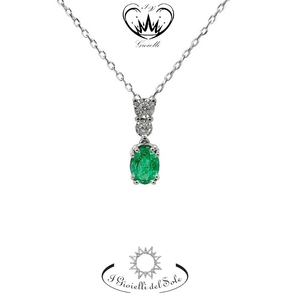 COLLANA I GIOIELLI DEL SOLE SMERALDI  ref. CLC229S-003