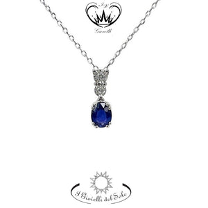 COLLANA I GIOIELLI DEL SOLE ZAFFIRI BLU  ref. CLC229Z-003
