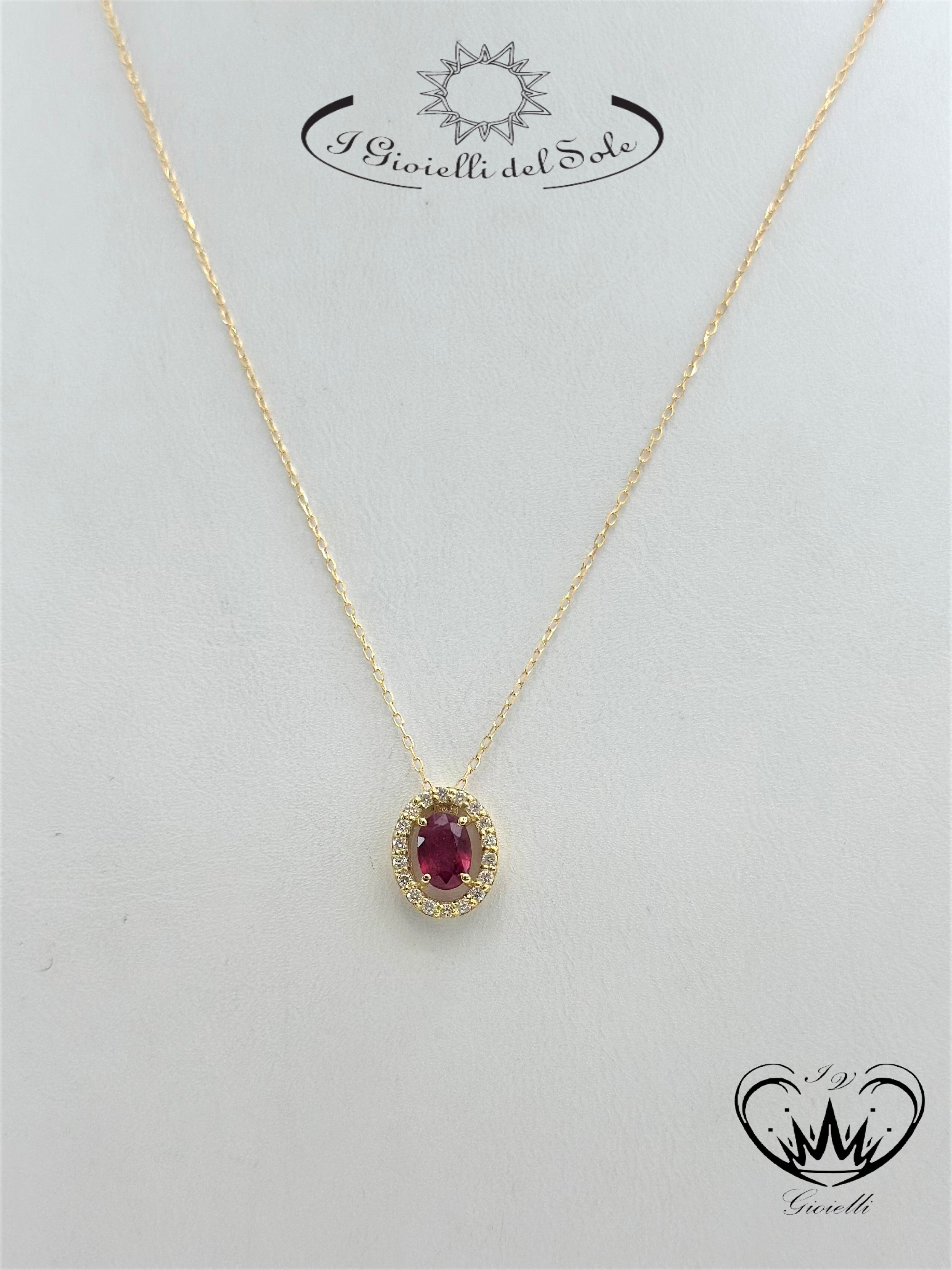 COLLANA I GIOIELLI DEL SOLE ORO 18KT RUB ref. CLC300GR-060