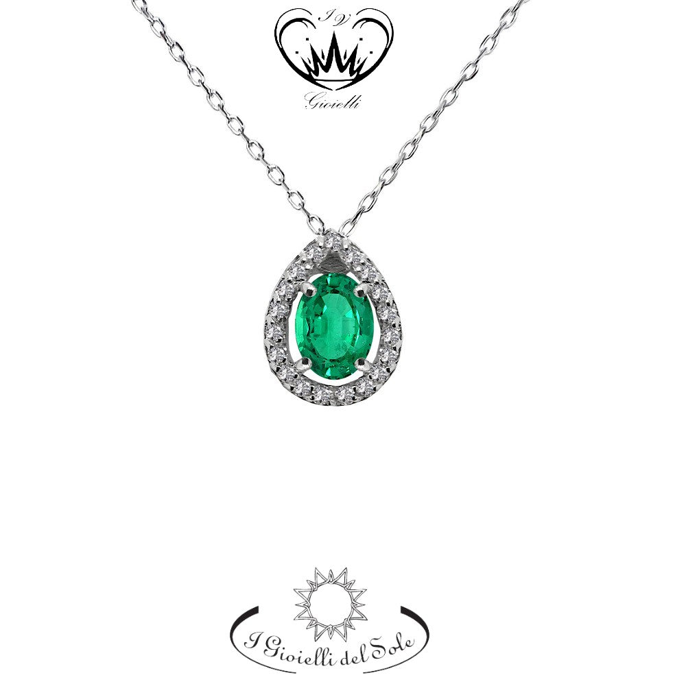 COLLANA I GIOIELLI DEL SOLE SMERALDI ref. CLC301BS-060
