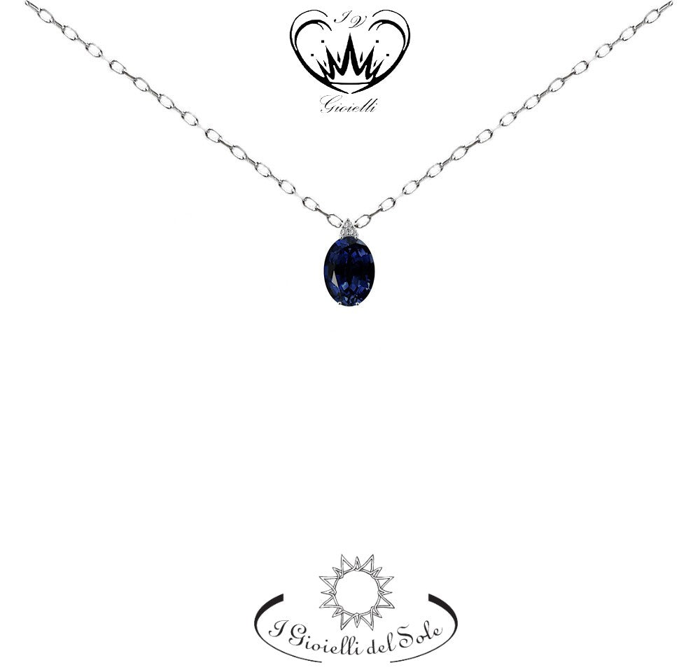 COLLANA I GIOIELLI DEL SOLE ZAFFIRI BLU ref. CLC306Z-060