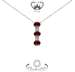 COLLANA I GIOIELLI DEL SOLE RUBINI  ref. CLC407R-100