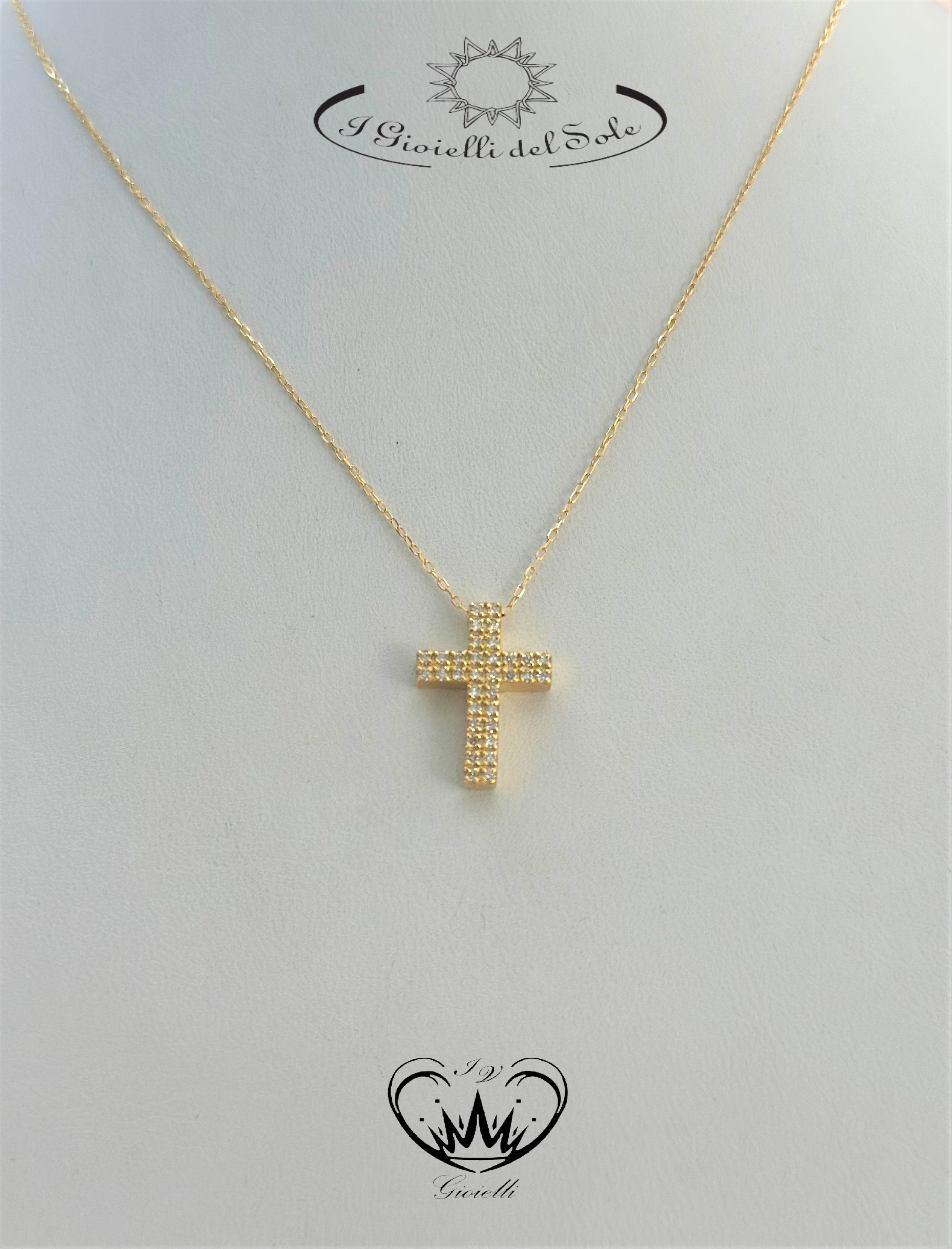 COLLANA CROCE I GIOIELLI DEL SOLE ref.CLF67G-025