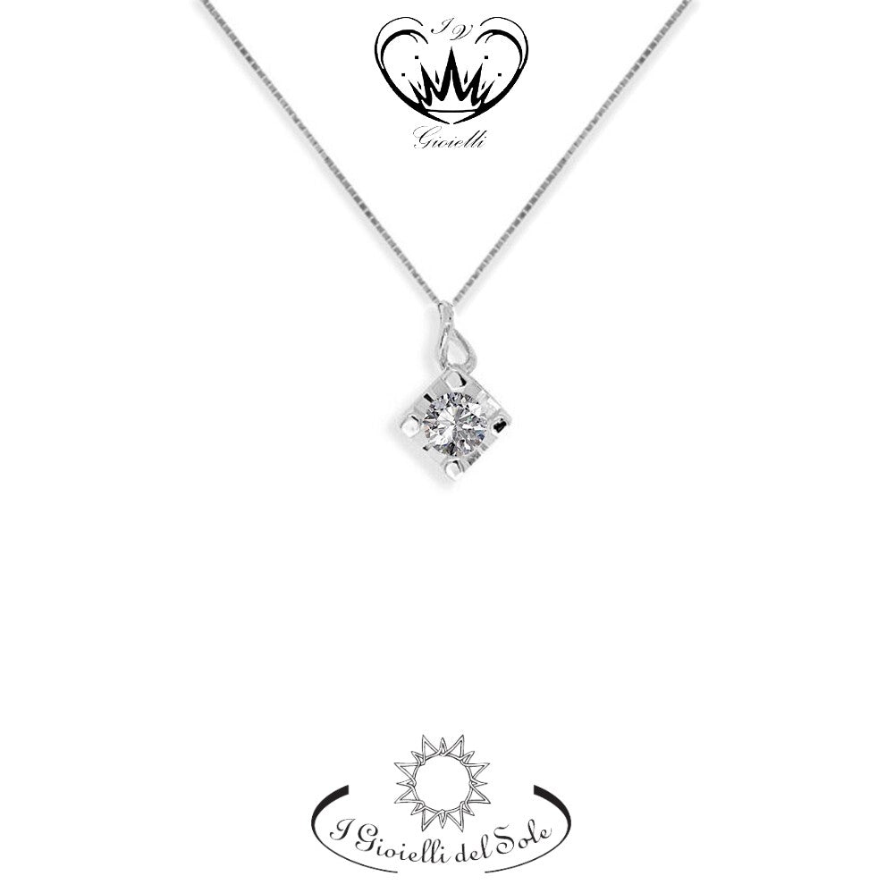 COLLANA PUNTO LUCE I GIOIELLI DEL SOLE ct. 0,12 ref. CLGRIF012