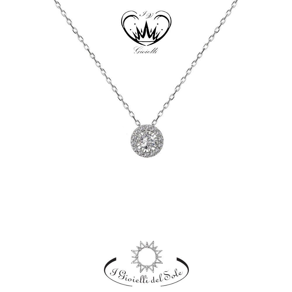 COLLANA PUNTO LUCE I GIOIELLI DEL SOLE ct. 0,15 ref. CLLS55-015
