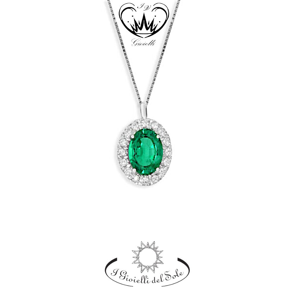 COLLANA I GIOIELLI DEL SOLE SMERALDI ref. CLT168S