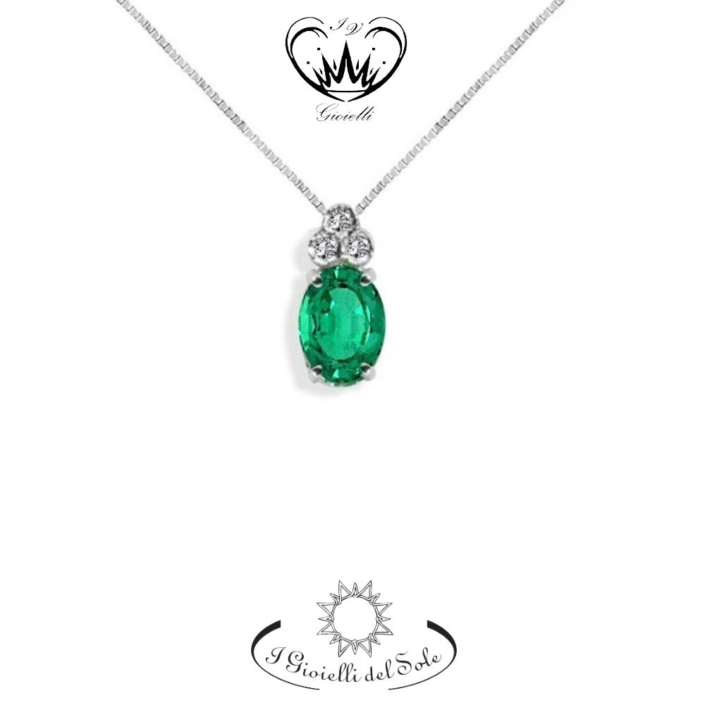 COLLANA I GIOIELLI DEL SOLE SMERALDI  ref. CLT8SV