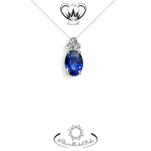 COLLANA I GIOIELLI DEL SOLE ZAFFIRO BLU  ref. CLT8ZBR