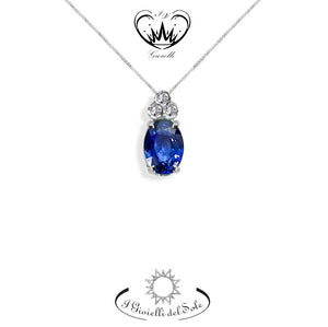 COLLANA I GIOIELLI DEL SOLE ZAFFIRO BLU  ref. CLT8ZBV
