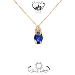 COLLANA I GIOIELLI DEL SOLE ZAFFIRO BLU  ref. CLT8ZRR