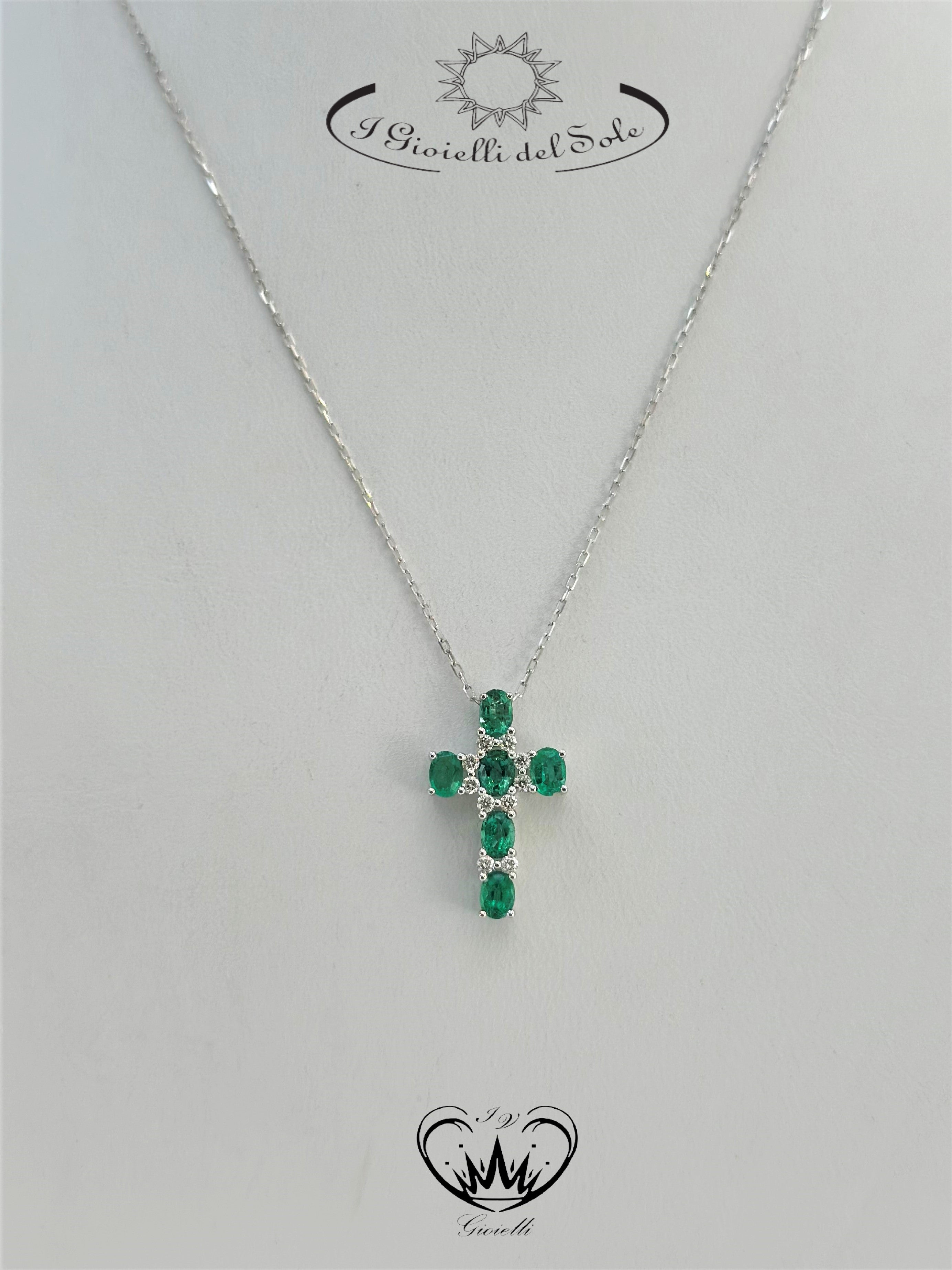 COLLANA CROCE I GIOIELLI DEL SOLE SM ref.CP61084S