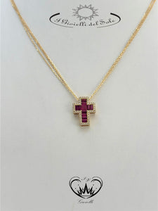 COLLANA CROCE I GIOIELLI DEL SOLE ref.CP61273RG