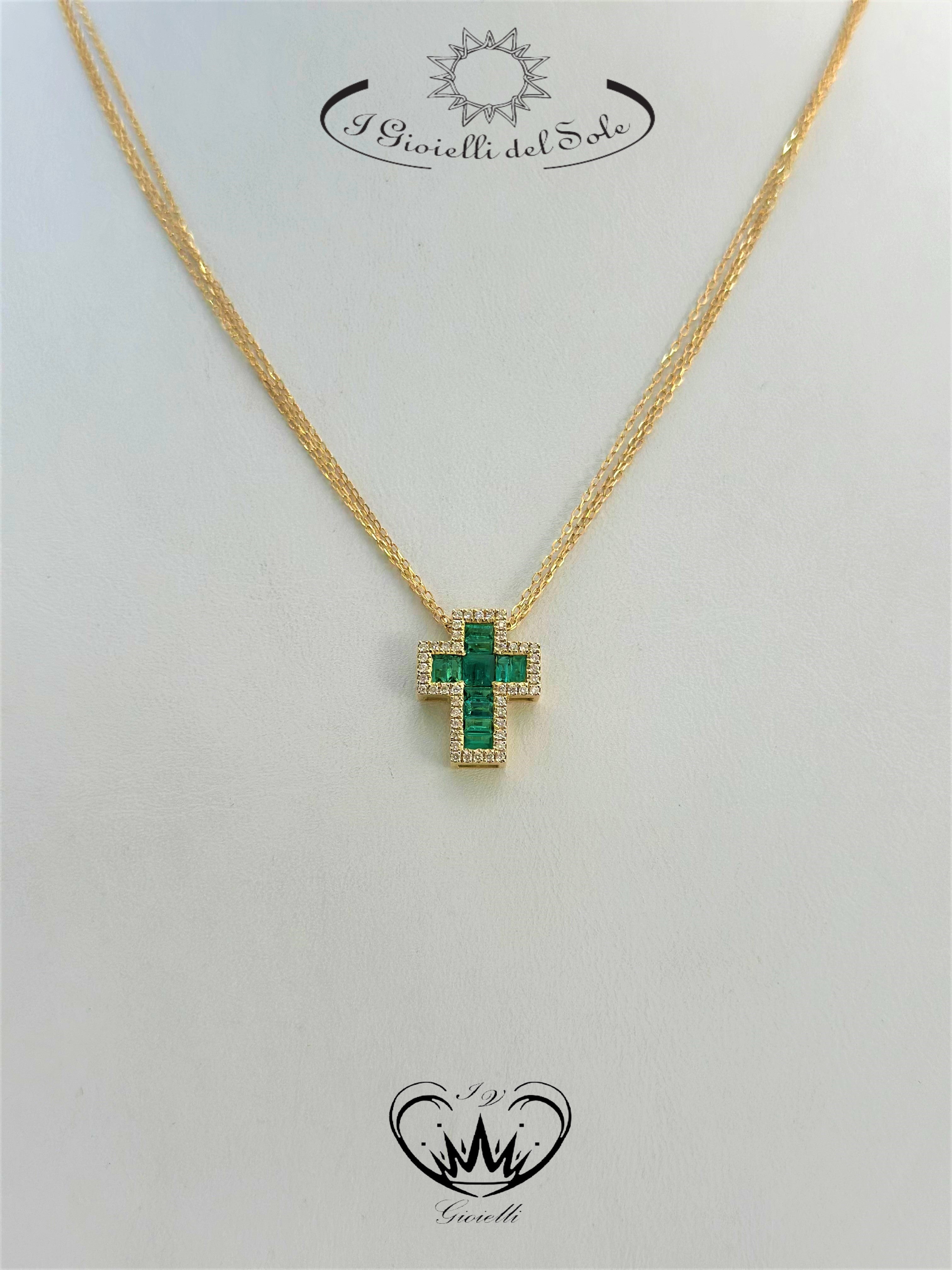 COLLANA CROCE I GIOIELLI DEL SOLE ref.CP61273SG