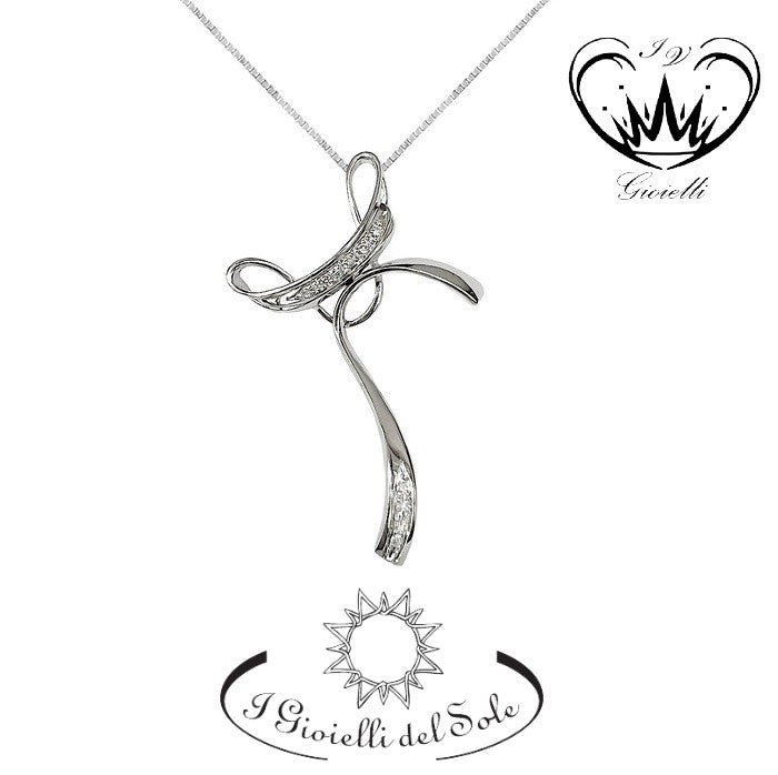 COLLANA CON CROCE I GIOIELLI DEL SOLE  ref. CR210B