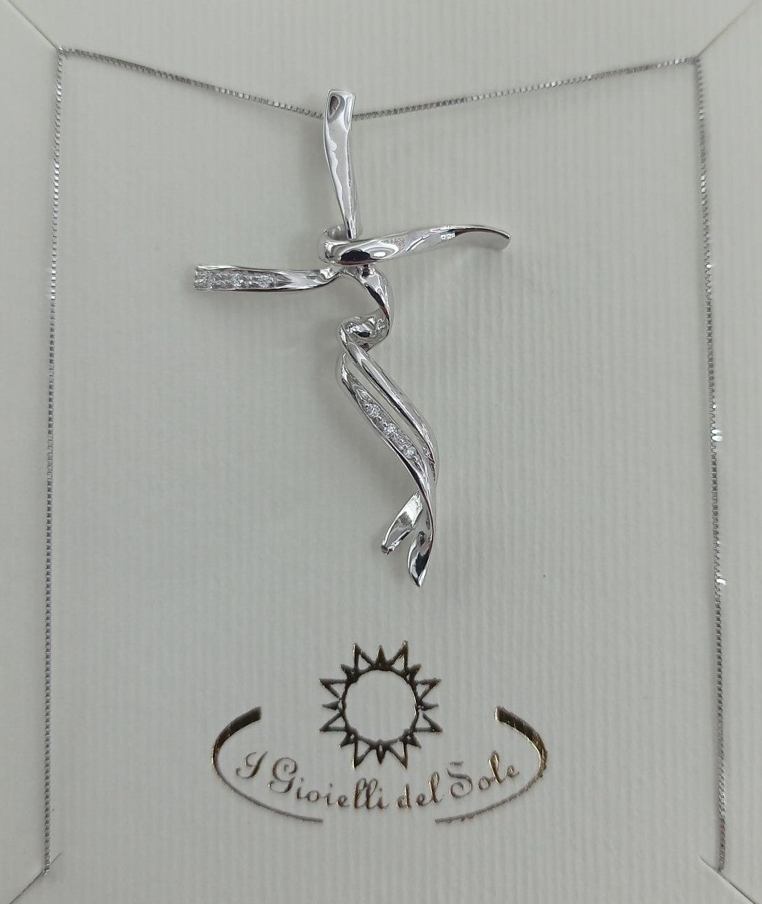 COLLANA CON CROCE I GIOIELLI DEL SOLE ref. CR215D