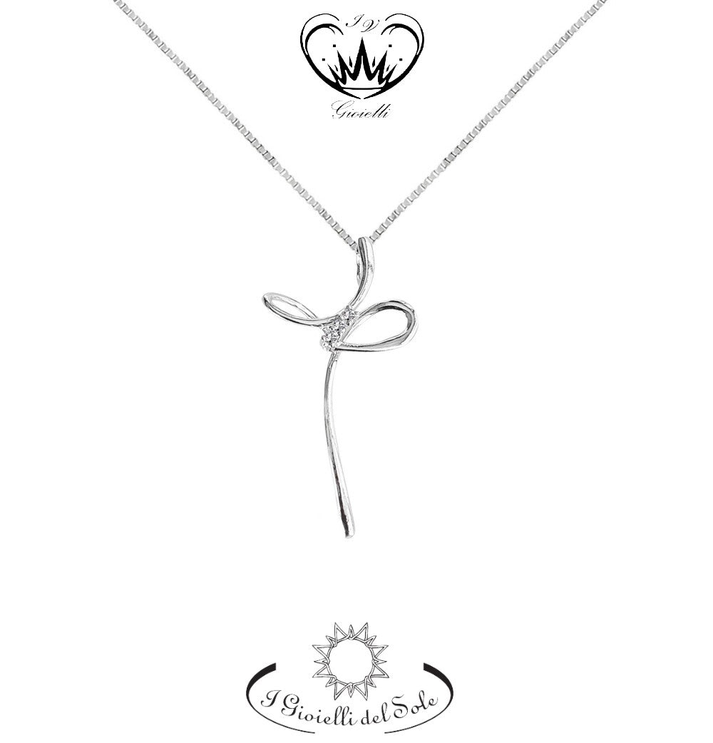 COLLANA CON CROCE I GIOIELLI DEL SOLE  ref. CR272B