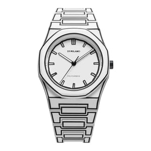 OROLOGIO D1 MILANO POLYCARBON WHITE SKETCH ref. D1-PCBJ34