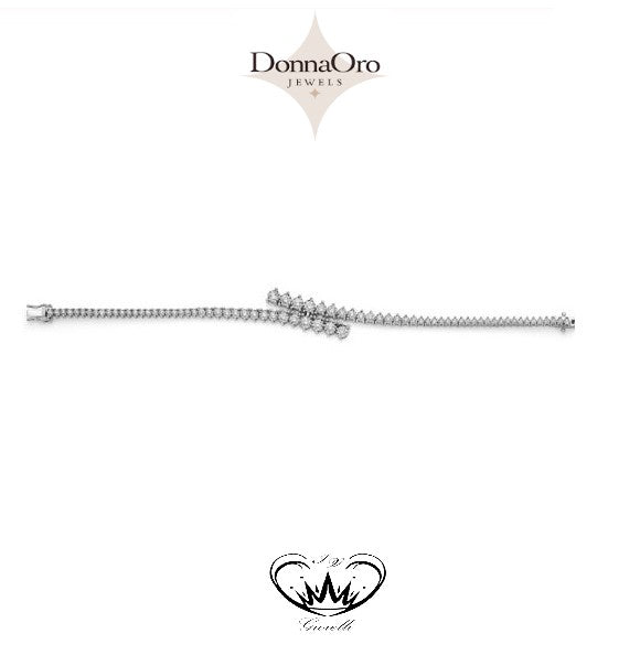 BRACCIALE TENNIS DONNA ORO ref.DBF11895.273