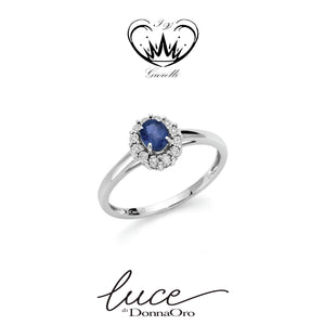 ANELLO CON ZAFFIRI BLU DONNA ORO ref.DHAZ9399.005