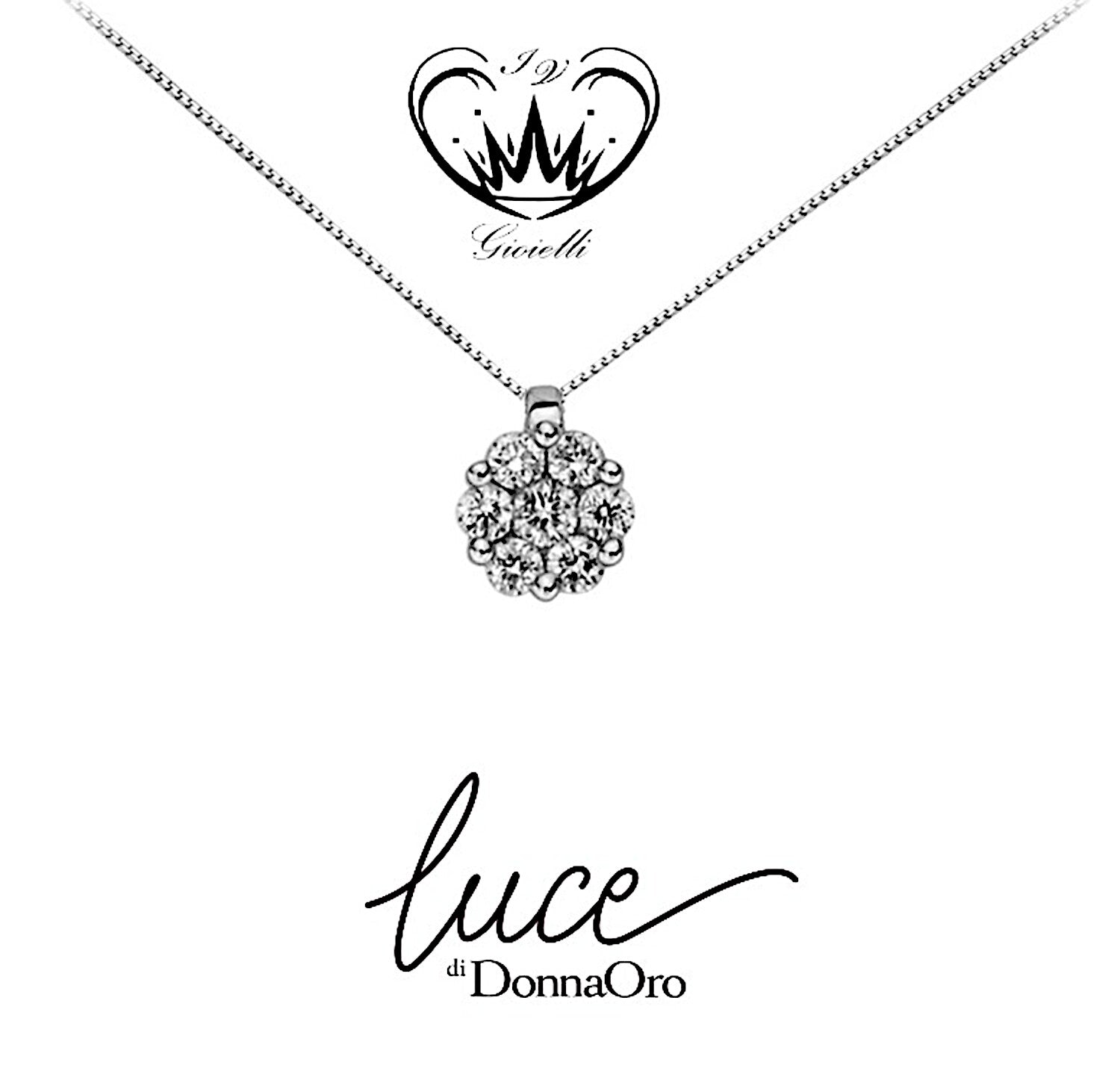 COLLANA PUNTO LUCE DONNA ORO ct. 0,08 ref.DHPF7364.008