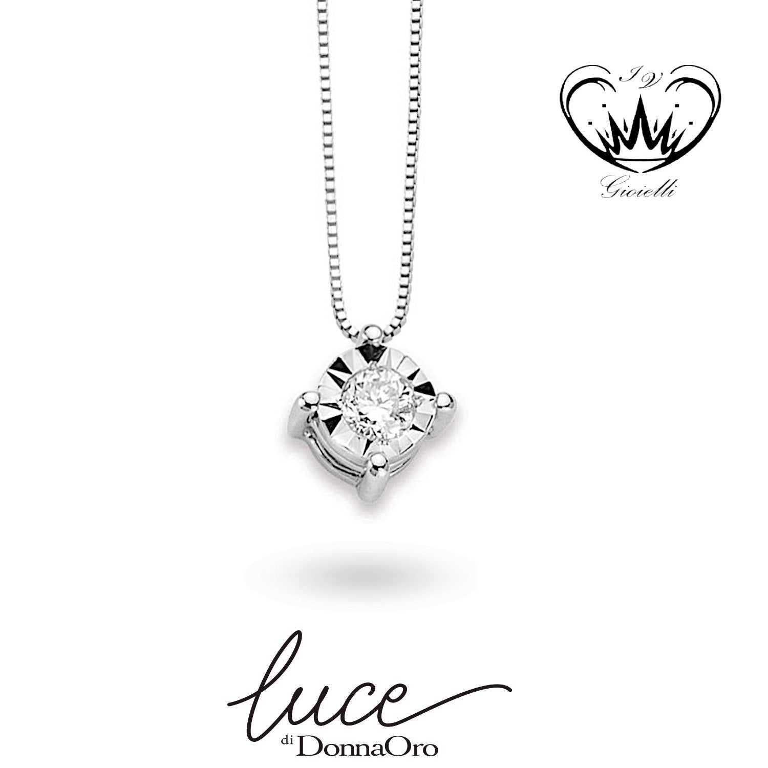 COLLANA PUNTO LUCE DONNA ORO ct. 0,05 ref.DHPL8503.005