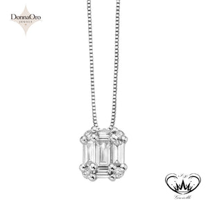 COLLANA DIAMANTI BAGUETTE DONNA ORO ref.DPF11085.015