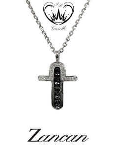 COLLANA CON CROCE ZANCAN ORO 18kt ref.EC151MB