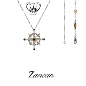 COLLANA ZANCAN CON ROSA DEI VENTI ORO 18kt ref.EC625BR