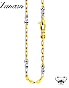 COLLANA ZANCAN ORO BICOLORE 18KT ref.EC658GB-50