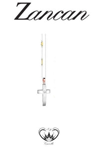 COLLANA ZANCAN CROCE E DIAMANTI ORO B 18KT ref.EC814BG