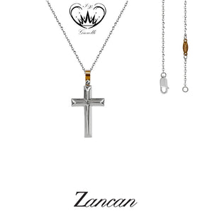 COLLANA CON CROCE ZANCAN ORO 18kt ref.EC817BR