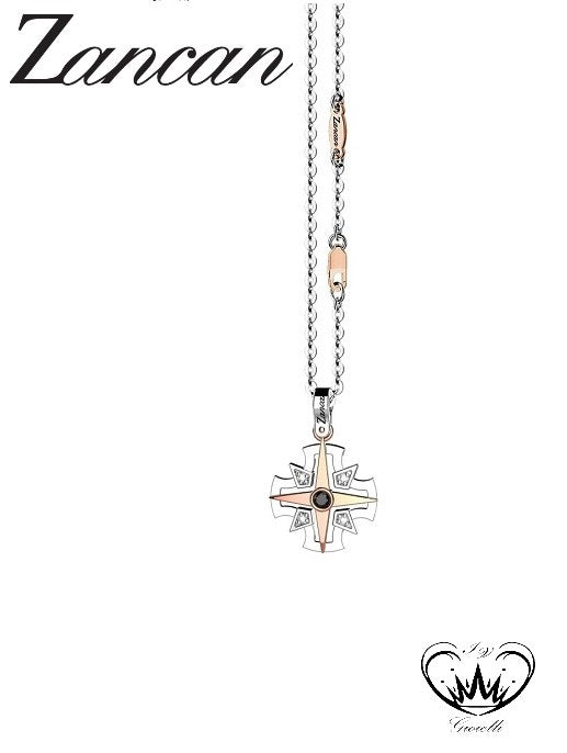 COLLLANA  ZANCAN ROSA DEI VENTI ORO BIANCO 18KT ref.EC850BR