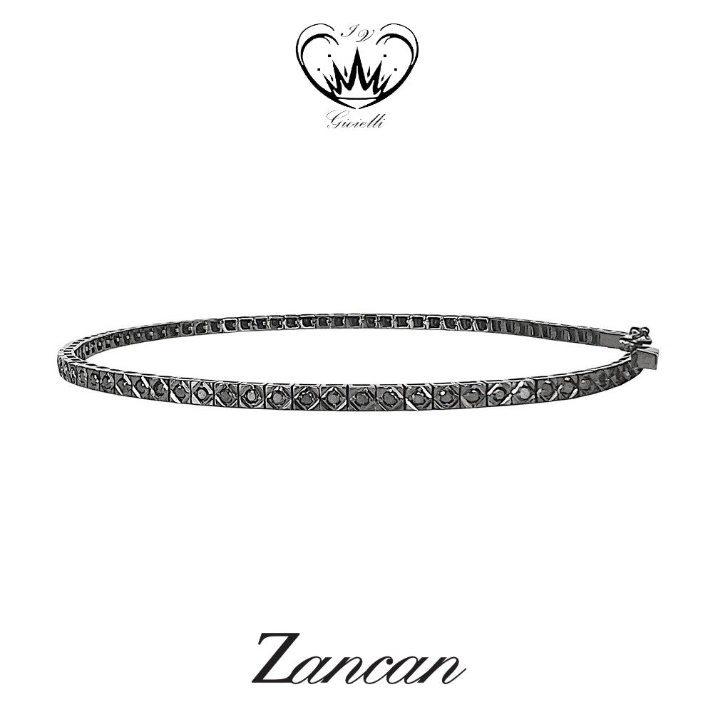 BRACCIALE TENNIS ZANCAN DIAMANTI NERI ct. 1,10  ref.ETU06-110