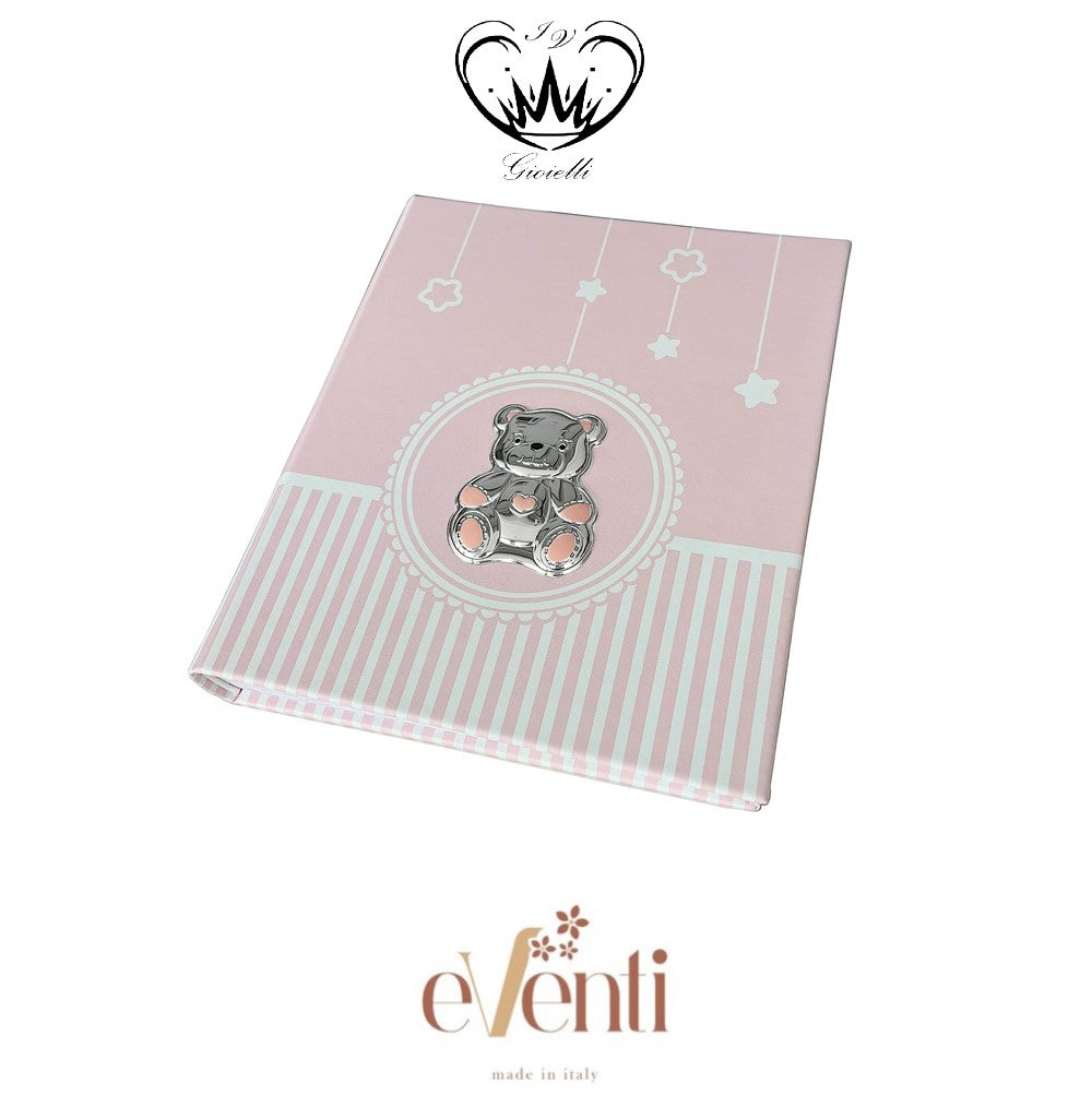 ALBUM FOTO EVENTI ROSA ORSO CUORE 20X25 ref.EV3031-20R