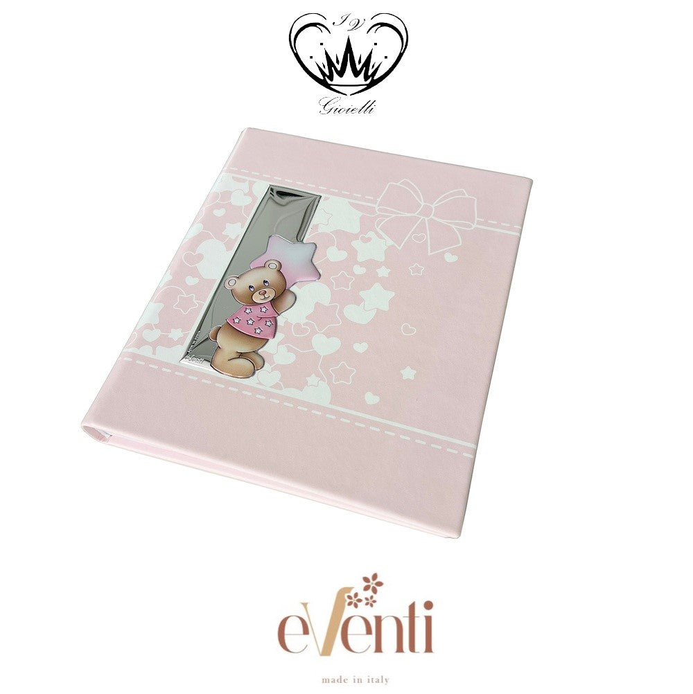 ALBUM FOTO EVENTI ROSA ORSO STELLA 20X25 ref.EV3703-20R