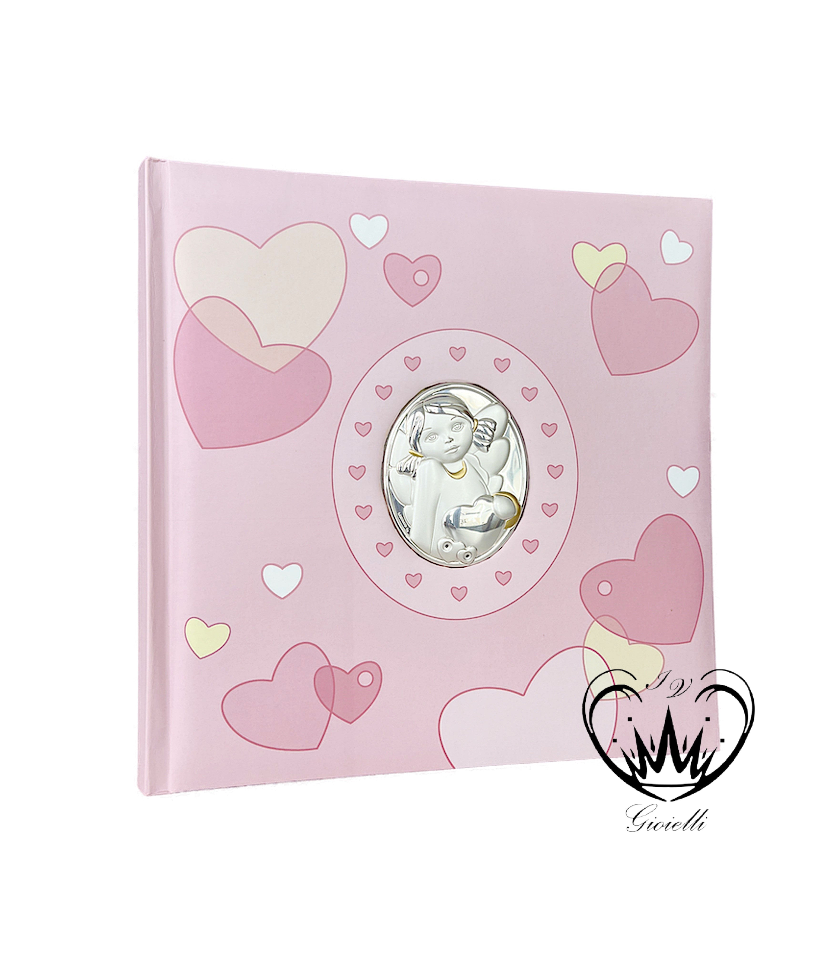 ALBUM FOTO ARDE ROSA ANGELO CUSTODE 20X20  ref.GBG1881