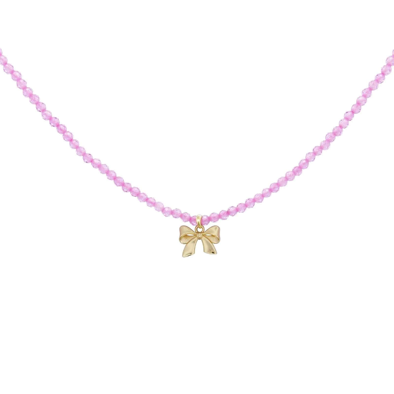 GIROCOLLO RUE DES MILLE CON FIOCCO E FILO DI ZIRCONI CANDY BOW ARG 925 ref.GR-022 M3 AU