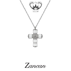 COLLANA CON CROCE ZANCAN ORO 18kt ref.KC033B-B