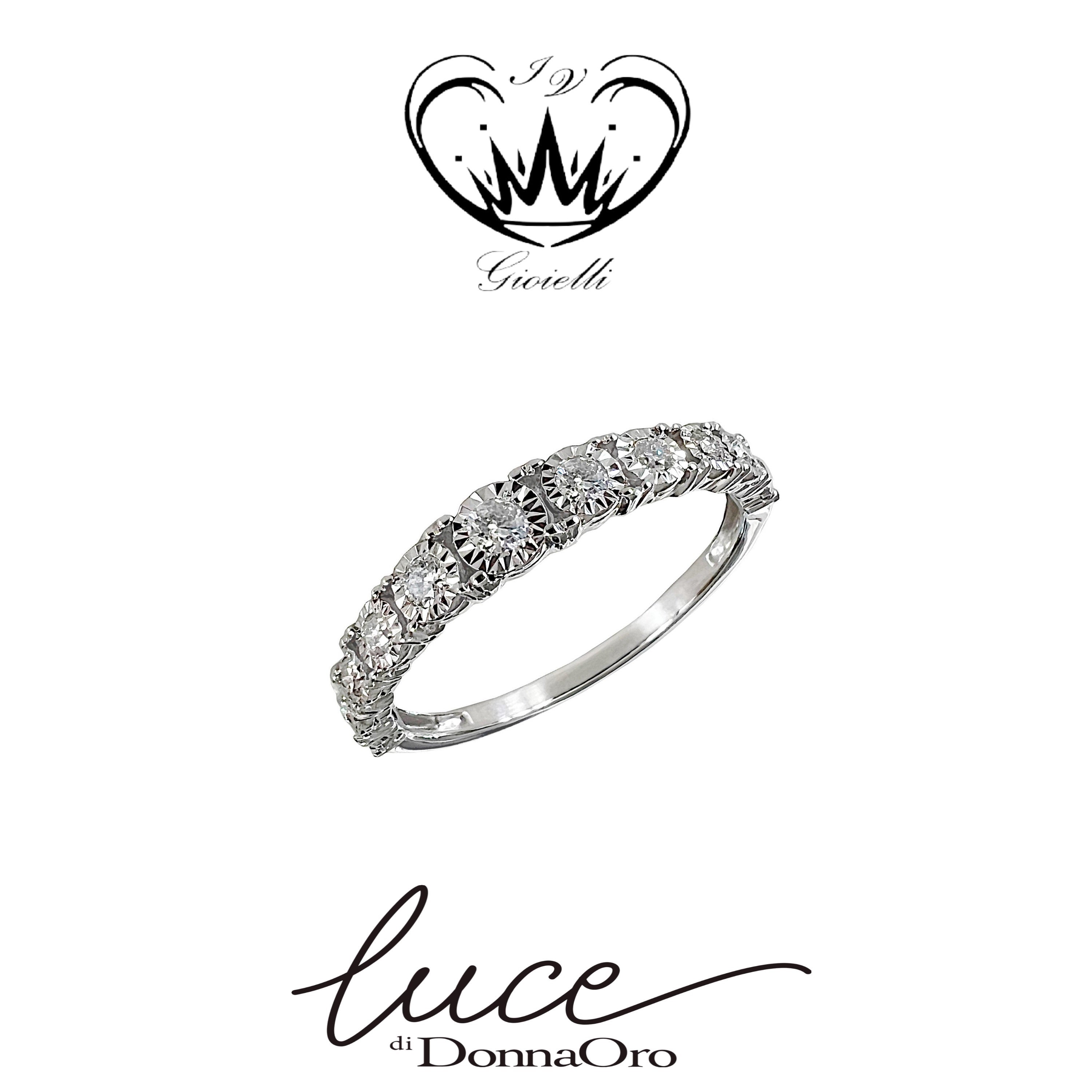 ANELLO RIVIERA A SCALARE DONNA ORO ref.LAV12103.010