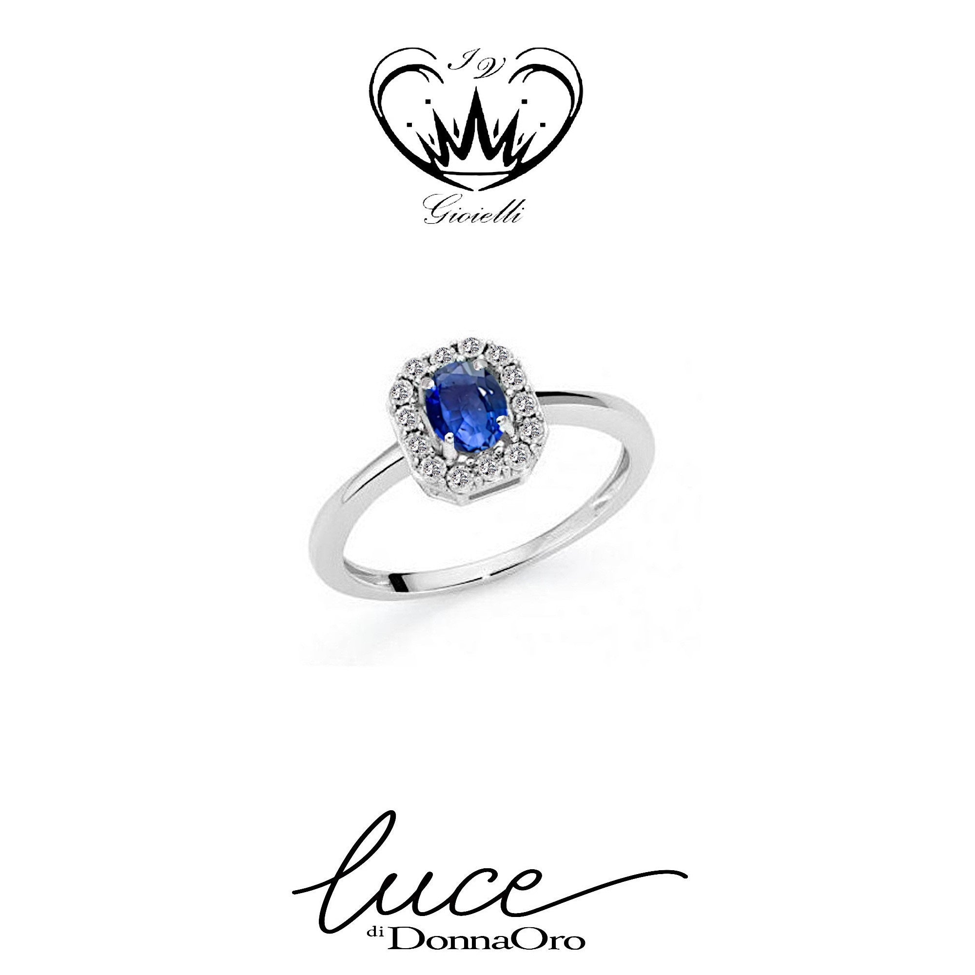 ANELLO CON ZAFFIRI BLU DONNA ORO ref.LAZ11359.007