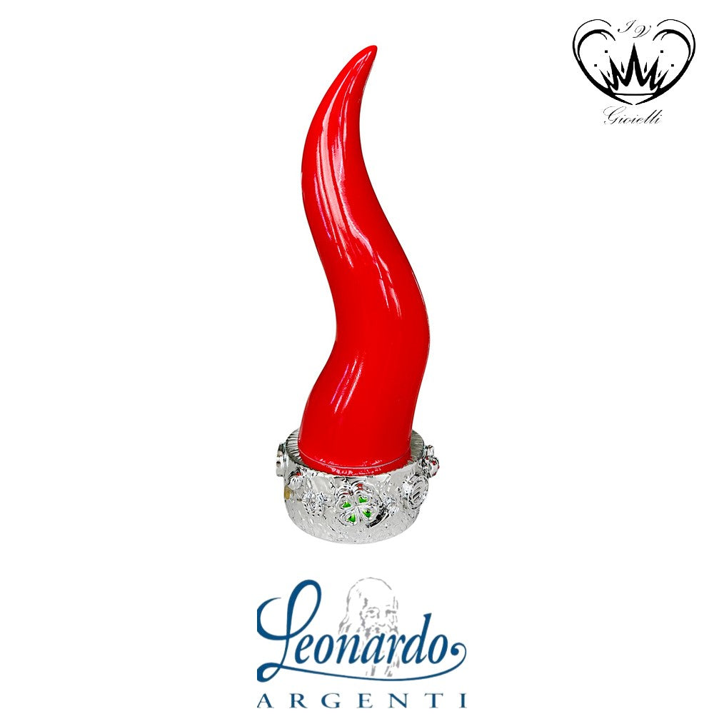 CORNO LEONARDO ARGENTI  h CM 24  ref. LEO080867E