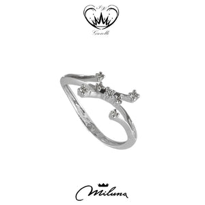 ANELLO STILIZZATO MILUNA  ct. 0,05 ref. LID1335-D15V