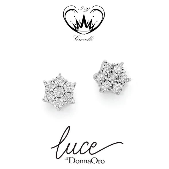 ORECCHINI PUNTO LUCE FIORE DONNA ORO ref.LOF10519.006